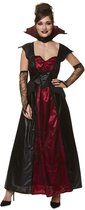 Partychimp Verkleedjurk Vampier Dames Polyester 4-delig Maat Xl
