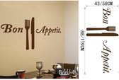 3D Sticker Decoratie Nieuwe Bon Appetit Voedsel Muurstickers Keuken Kamer Decoratie DIY Vinyl Adesivo De Paredes Posters Behang Thuis Decals Art - Bon4 / Small