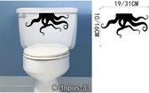 3D Sticker Decoratie 58X86CM Vinyl Octopus Tentakels Muursticker voor Wc-tank Koel Decor, Koel Badkamer Toilet Art Decal Octopus Tentakels Home Decor - Octpuos-33 / Small