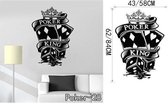 3D Sticker Decoratie Poker Pro Kaarten Spade Club Hart Diamant Muursticker, pak Spelen Game Room Night Kelder Decoratieve Decals - Poker28 / Small