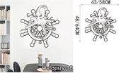 3D Sticker Decoratie OCTOPUS Wall Art Stickers Zwart Muurstickers Voor Kinderkamer Baby Muurstickers Vinilos Paredes Waterdichte Badkamer Decal Muurschildering - Octopus18 / Small