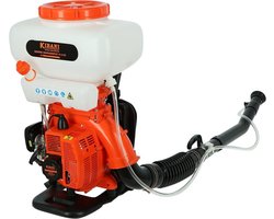 Kibani Motor Rugspuit / Vernevelaar - 41.5 cc / 2.9 PK - 2-takt Benzinemotor - 7500 toeren/minuut - Incl. extra bougie - Onkruidverwijderaar - Onkruidspuit - Onkruidbestrijding - Plantenspuit - Plantensproeier