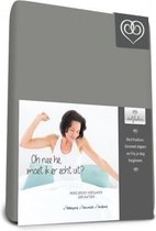 Bed-Fashion Mako Jersey Topdek hoeslakens 90 x 200 cm grijs