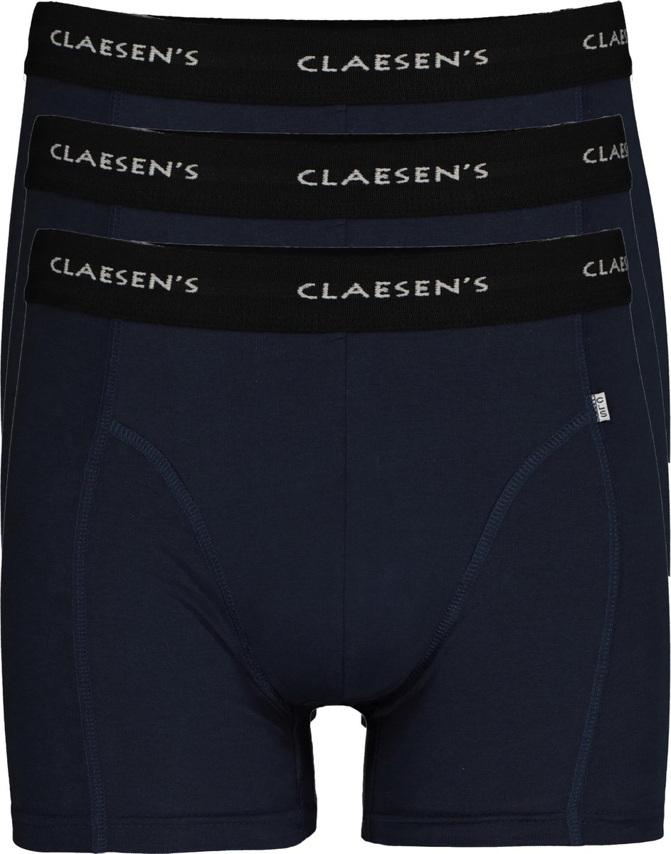 Claesen's Basics boxers (3-pack) - heren boxers lang - blauw - Maat: XL |  bol.com