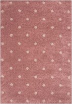 Vloerkleed stippen Vini - roze 120x170 cm