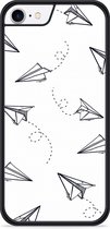 iPhone 8 Hardcase hoesje Paper Planes - Designed by Cazy