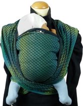 Didymos  Facett Tethys - Kies uw maat: Maat 7 +-  5.2 m - Draagdoek - Patroon, Blauw, Groen, Grijs