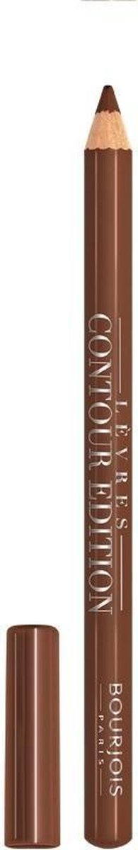 Bruin lippenpotlood Contour Edition 14 Sweet Brown-ie, zowel met als zonder dop.