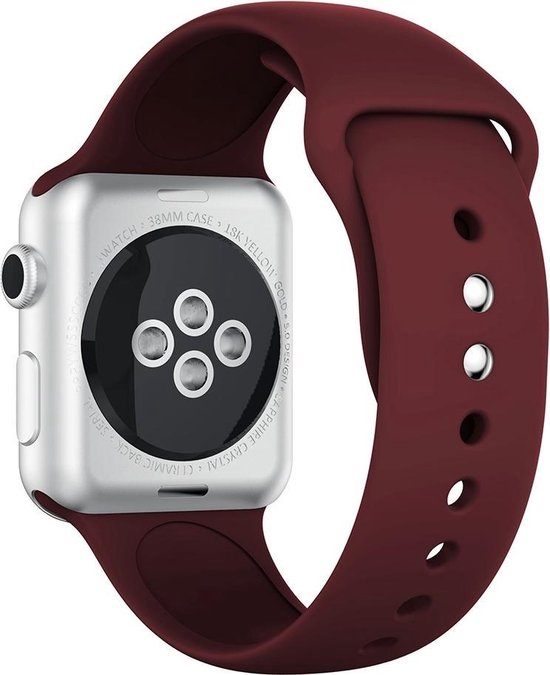 Geschikt voor Apple Watch Siliconen Bandje Geschikt voor Apple