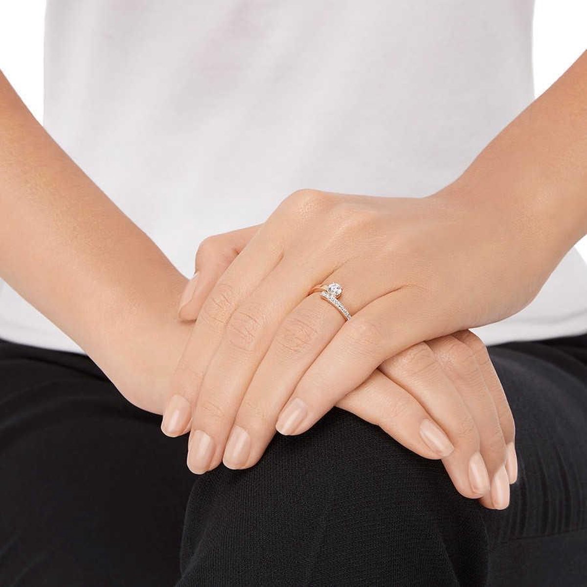 Swarovski fresh deals ring rose gold
