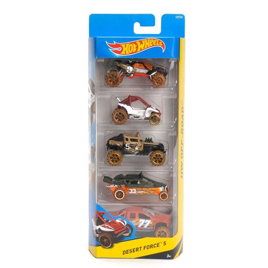 Coffret cadeau Hot Wheels avec 5 voitures