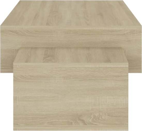 Wainwright - Ronde salontafel in zwart eiken spaanplaat | Leen Bakker