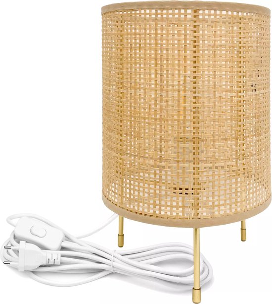TooLight Staande lamp GB2N21 - E27 - Ø19 cm - Bamboe Hout