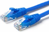 Internetkabel - 1 meter - CAT6 - Ultra dunne Flat Ethernet kabel - Netwerkkabel (1000Mbps) - Blauw - UTP kabel - RJ45 - UTP kabel