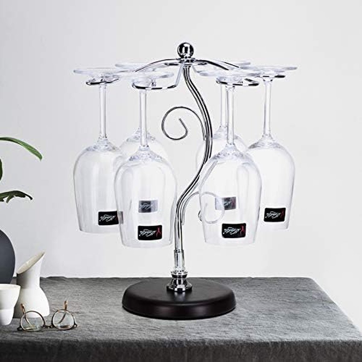 Stijlvolle Bekerhouder Tafel Met Moderne Headset-houder Onder Het Bureau Hoofdtelefoonhouder Draaibare Standaard En Afneembare Bekerhouder Voor Bureauaccessoires