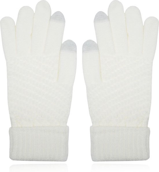 LGT JWLS Dames Touchscreen Handschoenen in Wit