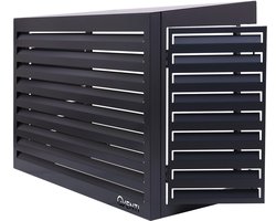 QVENTI – Airco omkasting buitenunit – Warmtepomp ombouw PRO – Met servicedeur – 115 x 85 x 57,5 cm – Antraciet – 5 jaar garantie