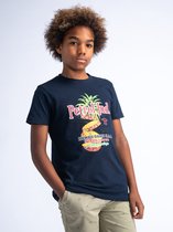 Petrol Industries - Jongens Artwork T-shirt Cove - Blauw - Maat 164