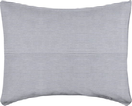 Linolux Kussensloop Vintage Stripe White/Anthracite 60x70