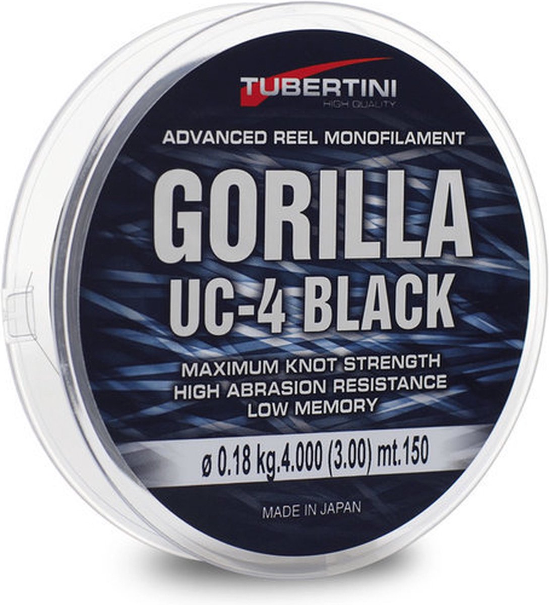 Tubertini Gorilla UC-4 Black 150m - Maat : 0.22mm