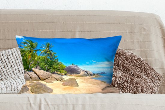 Sierkussens - Kussentjes Woonkamer - 60x40 cm - Strand - Tropisch - Zee - Planten