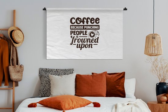 Tapisserie - Tapisserie - Café - Proverbes - Coeur - 150x100 cm - Tapisserie