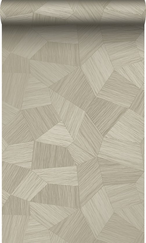 ESTAhome papier peint graphique motif 3D beige sable - 148758 - 50 x 900 cm
