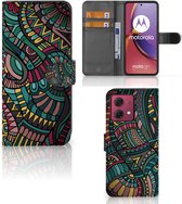 GSM Hoesje Geschikt voor Motorola Moto G84 Flip Case Aztec