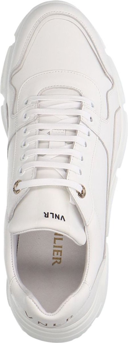Van Lier Heren Witte leren sneakers Maat 44 bol