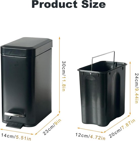 Simplehuman pedaalemmer kunststof 45 liter wit - Liner Pocket Simplehuman pedaalemmer kunststof 45 liter wit - Liner Pocket
