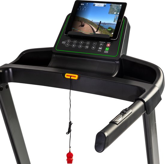 Tunturi Cardio Fit T35 Loopband inklapbaar - Hardloopband met Bluetooth - 12 trainingsprogramma's – Duidelijke monitor – 0,8 - 16,0 km/u - incl. trainings app - EU veiligheid gecertificeerd