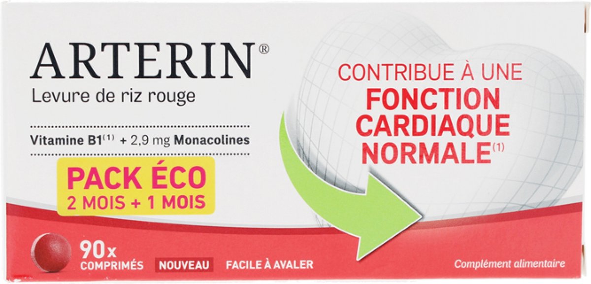 Goedkoopste Arterin Rode Rijstgist 90 Tabletten Inclusief 30 Gratis Tabletten