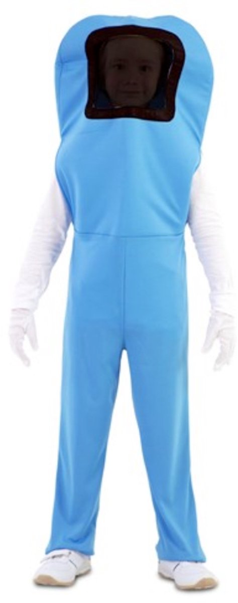 Kinderkostuum blauwe astronaut (139-155 cm) - maat XL