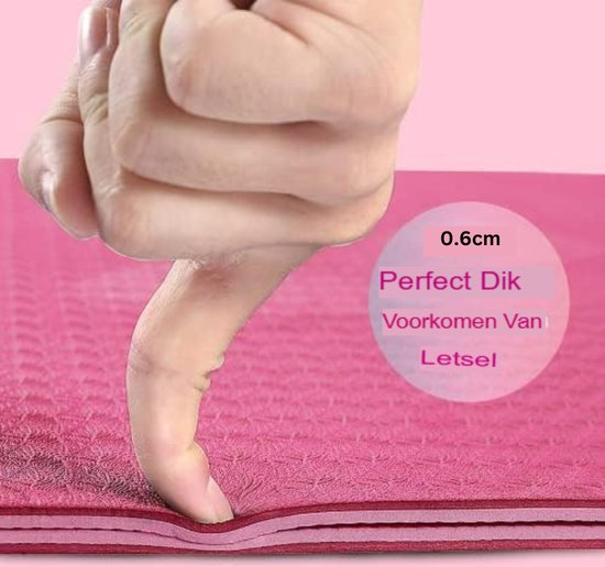 Yoga Mat Extra Dik Fitness Mat Extra Dik Pruim bol