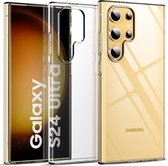 Casemania Hoesje Geschikt voor Samsung Galaxy S24 Ultra Transparant - Extra Stevig Siliconen Back Cover