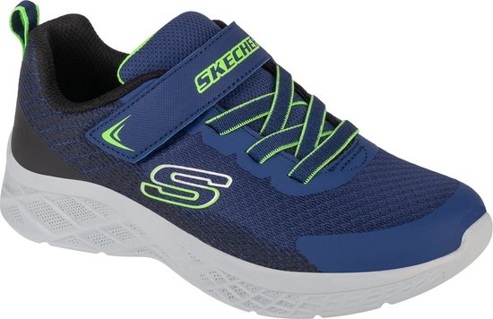 Skechers Microspec II - Zovrix 403924L-NBLM, voor een jongen, Marineblauw, Sneakers,Sportschoenen, maat: 32
