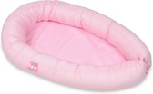 Babynest 80x55 cm | Roze ruitjes