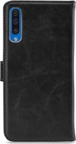 My Style Telefoonhoesje geschikt voor Samsung Galaxy A30s Hoesje | My Style Flex Wallet Bookcase Portemonnee | Pasjeshouder voor 3 Pasjes | Telefoonhoesje voor Pinpas / OV Kaart / Rijbewijs - Zwart