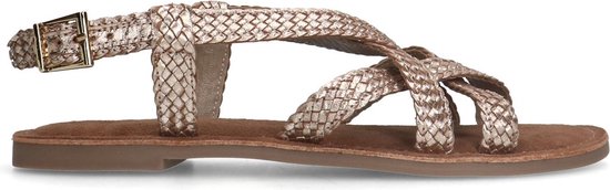 Manfield - Dames - Gevlochten sandalen