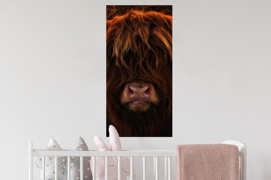 Stickers Stickers muraux - Highlander écossais - Léger - Animal - 40x80 cm - Feuille adhésive