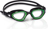 BTTLNS Zwembril - Transparante lens - Duurzaam zacht silicone materiaal - Anti-condens lenzen - Multi-functioneel - Face Fit Technology - Ghiskar 1.0 - Groen