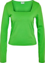 Noisy may T-shirt Nmmik L/s Square Neck Top Jrs 27029543 Classic Green Dames Maat - XS