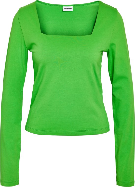 Noisy may T-shirt Nmmik L/s Square Neck Top Jrs 27029543 Classic Green Dames Maat - XS