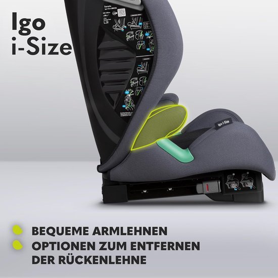 Lionelo Igo - i-Size Autostoeltje - ISOFIX - 100-150cm - Groep 2-3 - 15-36 kg - Memory Foam van LIONELO — afbeelding 2