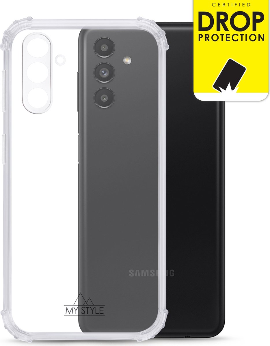 My Style Doorzichtig Hoesje geschikt voor Samsung Galaxy A13 5G Telefoonhoesje Flexibel TPU | My Style Protective Flex Backcover Shockproof | Doorzichtig Telefoonhoesje Galaxy A13 5G | Schokbestendig Galaxy A13 5G Telefoonhoesje | Anti Shock Proof -