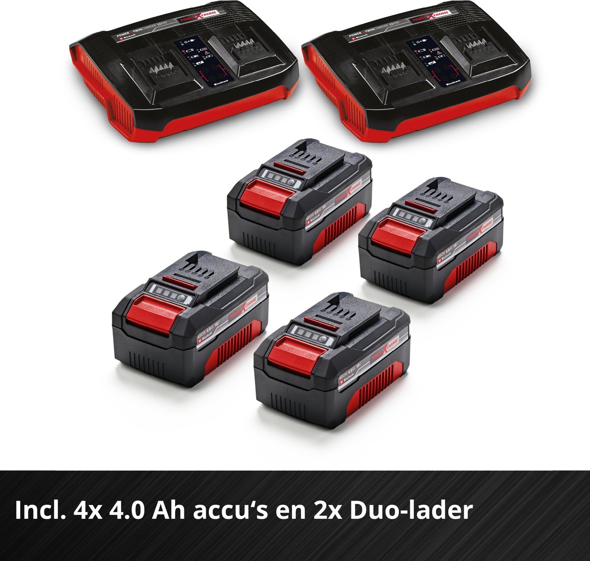 Einhell Professional Accu Grasmaaier GP-CM 36/47 S Li BL Kit - Power X-Change - 36 V/Li-ion - Maaibreedte: 47 cm - Aanbevolen gazonoppervlakte: tot 700 m² - 65 L opvangzak - Maaihoogte: 25-80 mm - Incl. 4x 4.0 Ah Accu en 2x DUO-lader thumbnail 5