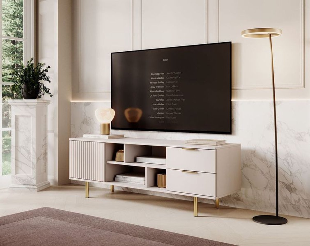 MEUBELLA TV-Meubel Nicola - Beige - 150 cm