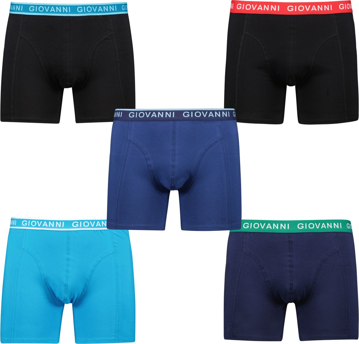 Giovanni Heren Boxershorts 5Pack Montreal M35A | Maat L