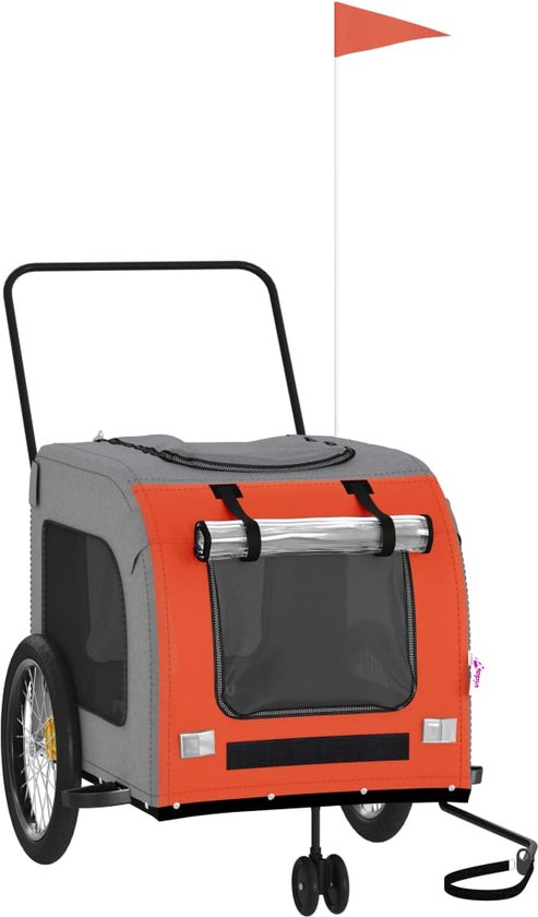 Vidaxl -fietstrailer -groen -134 X 68 X 72 Cm -ijzer