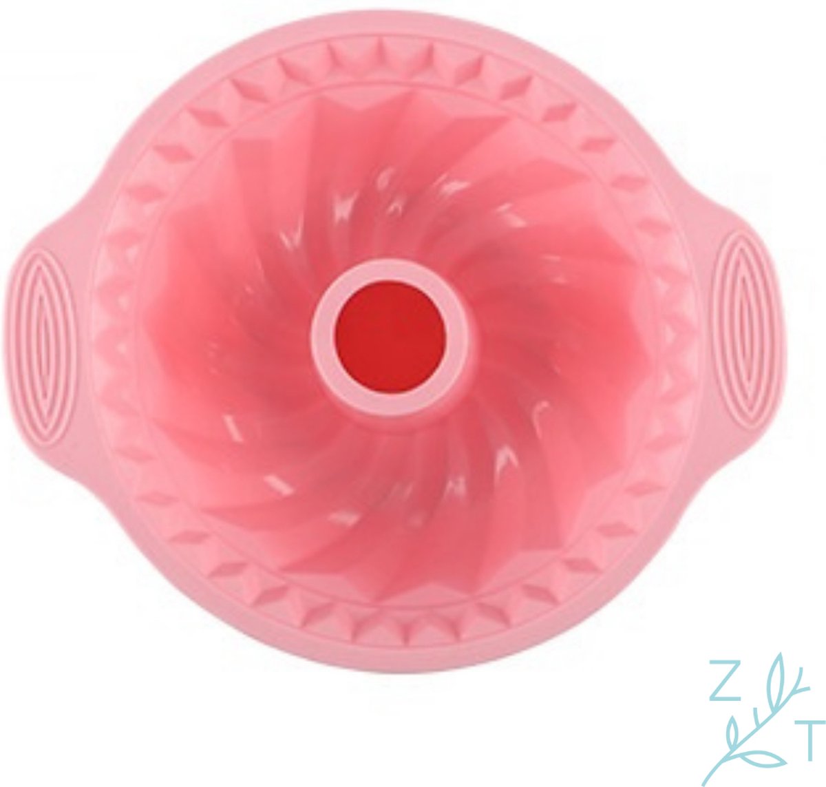 ZijTak - Tulbandvorm - Spiraal bakvorm - siliconen - bakvorm - anti-kleef - roze